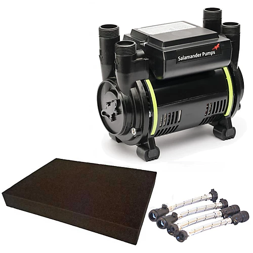 Salamander CT60B 1.8 Bar Bathroom Twin Impeller Shower Pump CT60 B Hoses + Mat 3 Salamander CT60B 1.8 Bar Bathroom Twin Impeller Shower Pump CT60 B Hoses + Mat