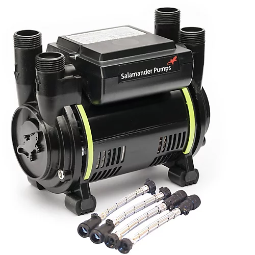 Salamander CT75 Xtra Extra 2.0 Bar Twin Shower Pump+ Hoses + Anti Vibration Matt 4 Salamander CT75 Xtra Extra 2.0 Bar Twin Shower Pump+ Hoses + Anti Vibration Matt - Image 2