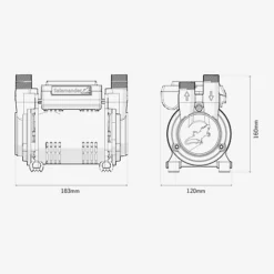 Salamander CTFORCE 20PS 2.0 Bar Brass Single Impeller Shower Pump + Hoses + Mat 9 Salamander CTFORCE 20PS 2.0 Bar Brass Single Impeller Shower Pump + Hoses + Mat -Klim Heating Shop salamander ctforce 20ps 2 0 bar brass single impeller shower pump hoses mat5055995558154 04c MP