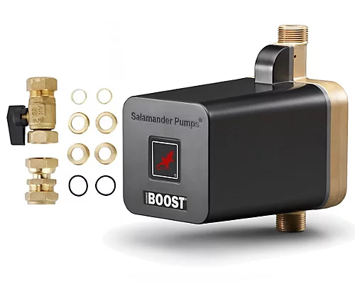 Salamander Home Boost Mains Fed Pressure Booster Pump Homeboost & Install Kit 3 Salamander Home Boost Mains Fed Pressure Booster Pump Homeboost & Install Kit