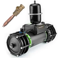 Salamander RP100TU + STYPE 3.0 Bar Twin Impeller Shower Pump Negative + Flange