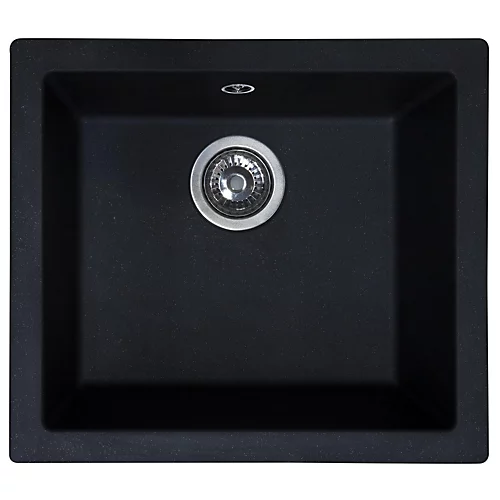 SIA EVOBL 1.0 Bowl Black Composite Inset / Undermount Kitchen Sink And Waste Kit 3 SIA EVOBL 1.0 Bowl Black Composite Inset / Undermount Kitchen Sink And Waste Kit