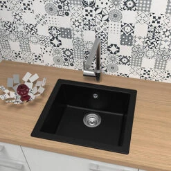SIA EVOBL 1.0 Bowl Black Composite Inset / Undermount Kitchen Sink And Waste Kit 8 SIA EVOBL 1.0 Bowl Black Composite Inset / Undermount Kitchen Sink And Waste Kit -Klim Heating Shop sia evobl 1 0 bowl black composite inset undermount kitchen sink and waste kit5056265133989 03c MP