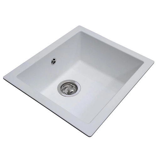 SIA EVOWH 1.0 Bowl White Composite Inset / Undermount Kitchen Sink And Waste Kit 6 SIA EVOWH 1.0 Bowl White Composite Inset / Undermount Kitchen Sink And Waste Kit - Image 4