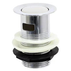 SPARES2GO Chrome Slotted Sink Basin Bathroom Kitchen Waste Flip Plug (1 1/4") -Klim Heating Shop spares2go chrome slotted sink basin bathroom kitchen waste flip plug 1 1 4 5057817536623 04c MP