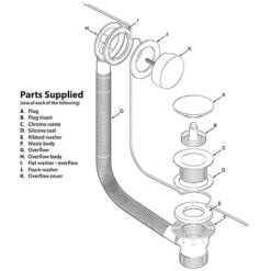 SPARES2GO Clicker Bath Waste Plug 40mm 1.5" Combination Click Clack Overflow (Silver) 8 SPARES2GO Clicker Bath Waste Plug 40mm 1.5" Combination Click Clack Overflow (Silver) -Klim Heating Shop spares2go clicker bath waste plug 40mm 1 5 combination click clack overflow silver 5057817608894 03c MP