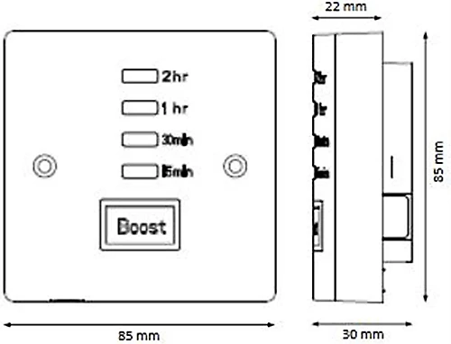 SPARES2GO Energy Saving 15 Minute To 2 Hour Electronic Boost Timer For Immersion / Room Heater 5 SPARES2GO Energy Saving 15 Minute To 2 Hour Electronic Boost Timer For Immersion / Room Heater - Image 3