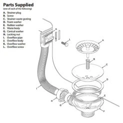 SPARES2GO Sink Strainer Basket Square Overflow Waste Drain Plug Chrome Plated Stainless Steel Kitchen Bathroom (40mm, 1 1/2") -Klim Heating Shop spares2go sink strainer basket square overflow waste drain plug chrome plated stainless steel kitchen bathroom 40mm 1 1 2 5057817536685 03c MP