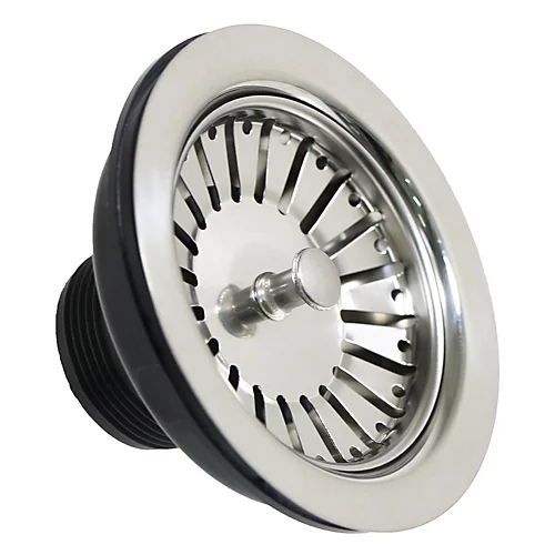 SPARES2GO Sink Strainer Basket Waste Drain Plug Chrome Plated Stainless Steel Kitchen Bathroom Basin (40mm, 1 1/2") 6 SPARES2GO Sink Strainer Basket Waste Drain Plug Chrome Plated Stainless Steel Kitchen Bathroom Basin (40mm, 1 1/2") - Image 4