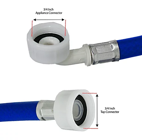 SPARES2GO Universal Washing Machine / Dishwasher Fill Hose Cold Water Inlet Feed Pipe (5 Metre) 5 SPARES2GO Universal Washing Machine / Dishwasher Fill Hose Cold Water Inlet Feed Pipe (5 Metre) - Image 3