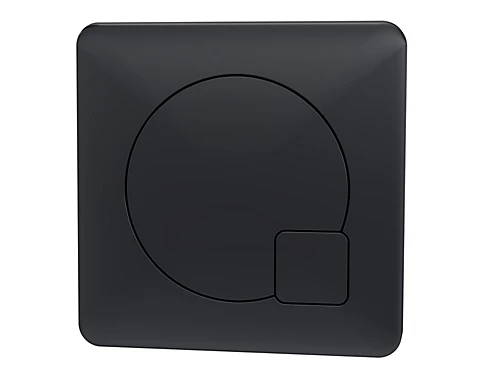 Square Dual Flush Push Button (For Use With Concealed Toilet Cistern - Not Included) - 70mm - Matt Black - Balterley 3 Square Dual Flush Push Button (For Use With Concealed Toilet Cistern - Not Included) - 70mm - Matt Black - Balterley