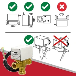 Tower 5 Wire 22mm Motorised 3 Port Mid Position Valve For Central Heating / Boiler Systems 7 Tower 5 Wire 22mm Motorised 3 Port Mid Position Valve For Central Heating / Boiler Systems -Klim Heating Shop tower 5 wire 22mm motorised 3 port mid position valve for central heating boiler systems5060407633862 03c MP