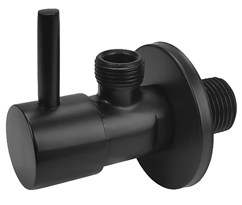 Tycner Matte Black Brass 1/2" X 3/8" BSP Basin Hose Valve Water Tap Cut-Off Long Lever 3 Tycner Matte Black Brass 1/2" X 3/8" BSP Basin Hose Valve Water Tap Cut-Off Long Lever