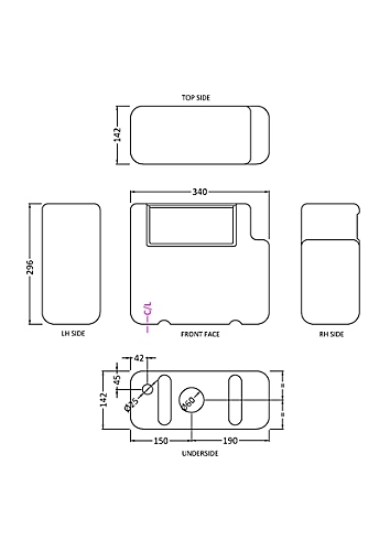 Universal Water Saving Dual Flush Bottom Inlet Concealed Cistern & Round Push Button - Chrome - Balterley 4 Universal Water Saving Dual Flush Bottom Inlet Concealed Cistern & Round Push Button - Chrome - Balterley - Image 2