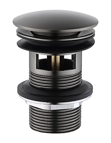 VURTU Barkway Basin Waste, 32mm Diameter, Slotted, Clicker, Gun Metal, 628558 3 VURTU Barkway Basin Waste, 32mm Diameter, Slotted, Clicker, Gun Metal, 628558