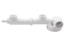 Wirquin Double Space Saving Kitchen Sink Drain Waste Trap 1 1/2" X 40mm Dish Washer Input