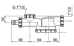 Wirquin Single Space Saving Kitchen Sink Drain Waste Trap 1 1/2" X 40mm Dish Washer Input -Klim Heating Shop wirquin single space saving kitchen sink drain waste trap 1 1 2 x 40mm dish washer input3375536030812 02c MP